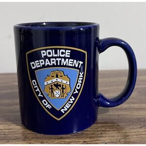 NYPD CITY OF NEW YORK POLICE DEPARTMENT 11 OZ COFFEE MUG NAVY